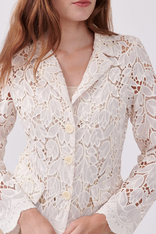 Derhy - Long Sleeved Shirt Lace Jacket - Close Up