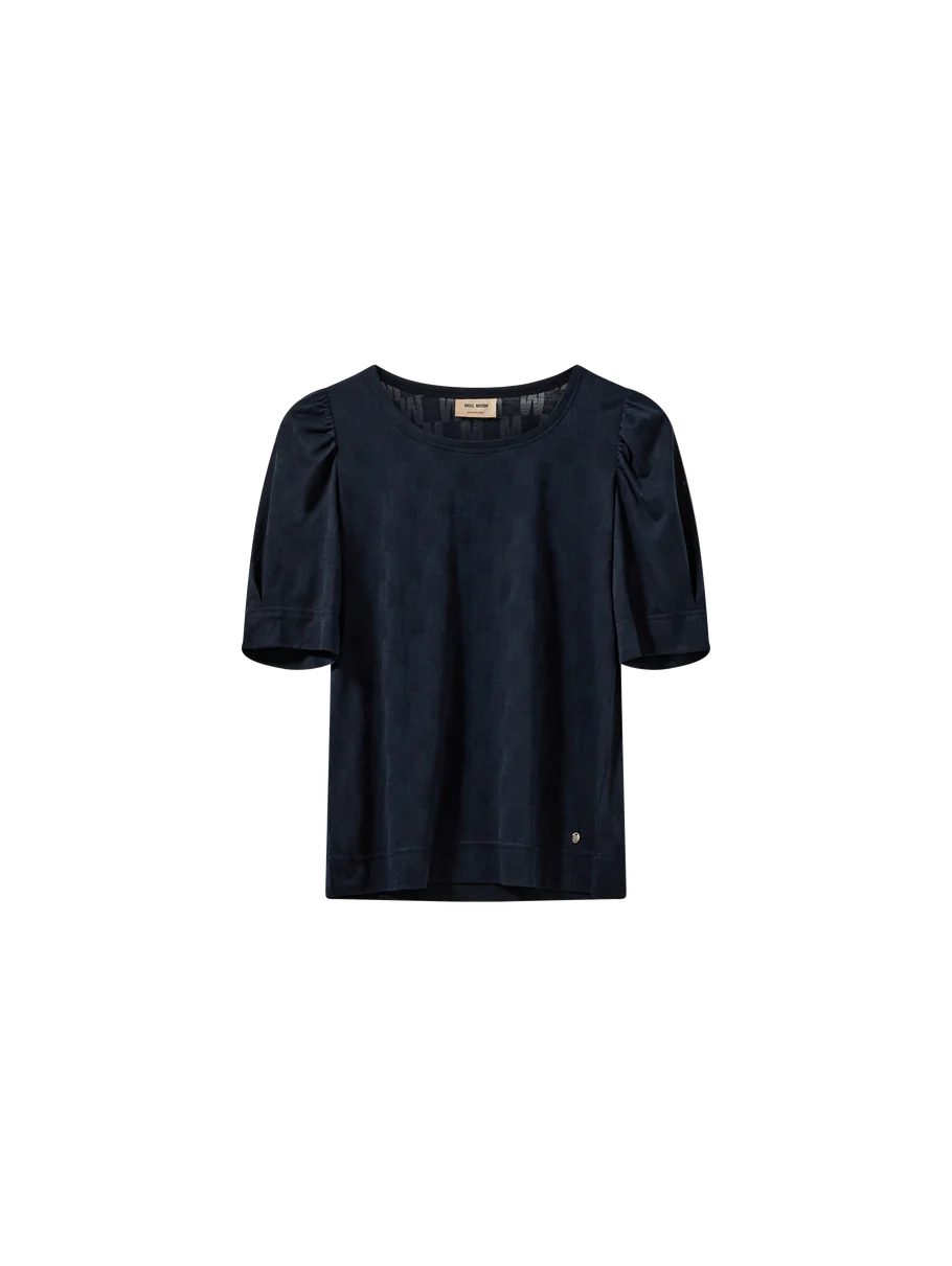 Mos Mosh - MMChrissie Burn-Out Tee Black front